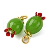 Handmade Lampwork Pendants LAMP-Z012-01G-02-2