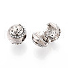 Alloy Rhinestone European Beads FIND-N009-08P-2