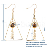 Natural Mixed Gemstone Dangle Earrings EJEW-JE04025-4