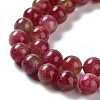Dyed Natural Malaysia Jade Beads Strands G-G021-02B-01-3