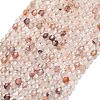 Natural Red Hematoid Quartz/Ferruginous Quartz Beads Strands G-A260-A31-01-2