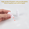 Olycraft 50 Pcs Plastic Glue Bottles with 2Pcs Disposable Plastic Dropper with 2Pcs Transparent Plastic Funnel Hopper AJEW-OC0005-27B-5