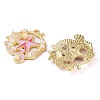 Rack Plating Alloy Enamel Pendants FIND-Q099-08C-02-2