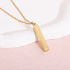 CHGCRAFT 10Pcs Brass Coated Iron Pendant Necklace NJEW-CA0001-17G-6