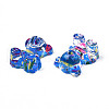Spray Painted Transparent Acrylic Cabochons TACR-N006-71A-4
