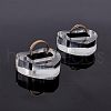 Acrylic with Flannelette Ring Displays RDIS-WH0006-03-4