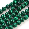 Synthetic Malachite Beads Strands TURQ-N006-8-1