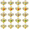 20Pcs 5 Colors Alloy Enamel Charms ENAM-FS0001-75-1