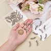   30Pcs Tibetan Style Alloy Curved Tube Beads FIND-PH0022-67A-3