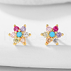 S925 Sterling Silver Cubic Zirconia Stud Earrings YO8551-1-1