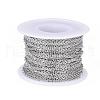 Tarnish Resistant 304 Stainless Steel Rolo Chains STAS-O076-08-2