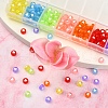 245~266Pcs 7 Colors Transparent Acrylic Beads TACR-YW0001-57-5