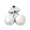 304 Stainless Steel Pendants STAS-V003-07P-1