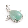 Natural Green Aventurine Pendants G-I275-02A-2