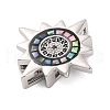 Brass Micro Pave Cubic Zirconia Slide Charms KK-A232-01B-2