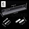 U-Shaped Acrylic Wall-mounted Display Stands ODIS-WH0038-01-3