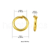 Iron Open Jump Rings IFIN-YW0001-41G-4