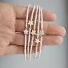Glass Seed Beads Stretch Bracelets KZ9729-1