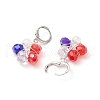 Brass Glass Leverback Earrings EJEW-TA00622-4