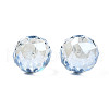 Electroplate Transparent Glass Beads Strands EGLA-N006-B01-2