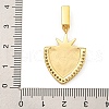 Rack Plating Brass Micro Pave Clear Cubic Zirconia North Star European Dangle Charms KK-U035-17G-02-3