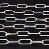 304 Stainless Steel Paperclip Chains CHS-WH0002-02A-P-5