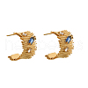 Stainless Steel C-Shaped Stud Earrings CG5154-4