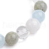 Round Natural Mixed Gemstone Beaded Stretch Bracelets for Womenm Men BJEW-JB11555-4
