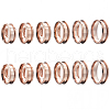 SUNNYCLUE 12Pcs 6 Size 304 Stainless Steel Grooved Finger Ring Settings RJEW-SC0001-04-1