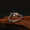 925 Sterling Silver Cuff Rings for Women FS-WGEB1FA-01-5