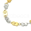 Ion Plating(IP) 304 Stainless Steel Heart Link Bracelets for Women BJEW-A007-02GP-2