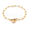 Brass Paperclip Chain Bracelets BJEW-JB05736-1