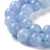 Dyed Natural Malaysia Jade Beads Strands G-G021-02C-07-3