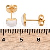 304 Stainless Steel Enamel Stud Earrings EJEW-U045-02G-01-2