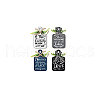 Wooden Pendant Decoration HJEW-WH0074-017-6