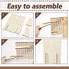 Rectangle Wood Jewelry Rack ODIS-WH0070-77-4