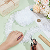 5 Yards Polyester Ruffled Trimming Lace Ribbon OCOR-WH0091-76C-3