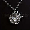 Alloy & Imitation Pearl Pendant Necklaces FS-WG171EF-01-1