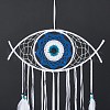 Creative Evil Eyes Dream-catching Decoration Pendant HJEW-K034-02-5