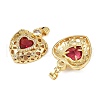 Brass Micro Pave Cubic Zirconia Pendants KK-S526-20G-A03-2