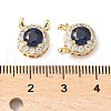 Brass Micro Pave Cubic Zirconia Beads KK-G531-01G-06-3