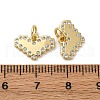 Brass Micro Pave Cubic Zirconia Pendants KK-P308-12G-3