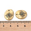 304 Stainless Steel Pendants STAS-L022-390G-3