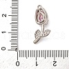 Brass Micro Pave Cubic Zirconia Pendants KK-I276-04P-04B-3