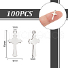 Unicraftale 100Pcs 201 Stainless Steel Pendants FIND-UN0016-23-4