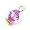 Transparent Acrylic Pendants PALLOY-JF01834-04-4