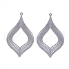 430 Stainless Steel Filigree Pendants X-STAS-S108-09A-2