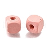 Spray Painted Wooden Beads WOOD-P021-01C-25-2
