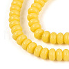 Opaque Spray Painted Glass Beads GLAA-ZX008-4mm-18K-3