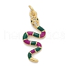 Brass Micro Pave Cubic Zirconia Pendants KK-H494-01G-04-1